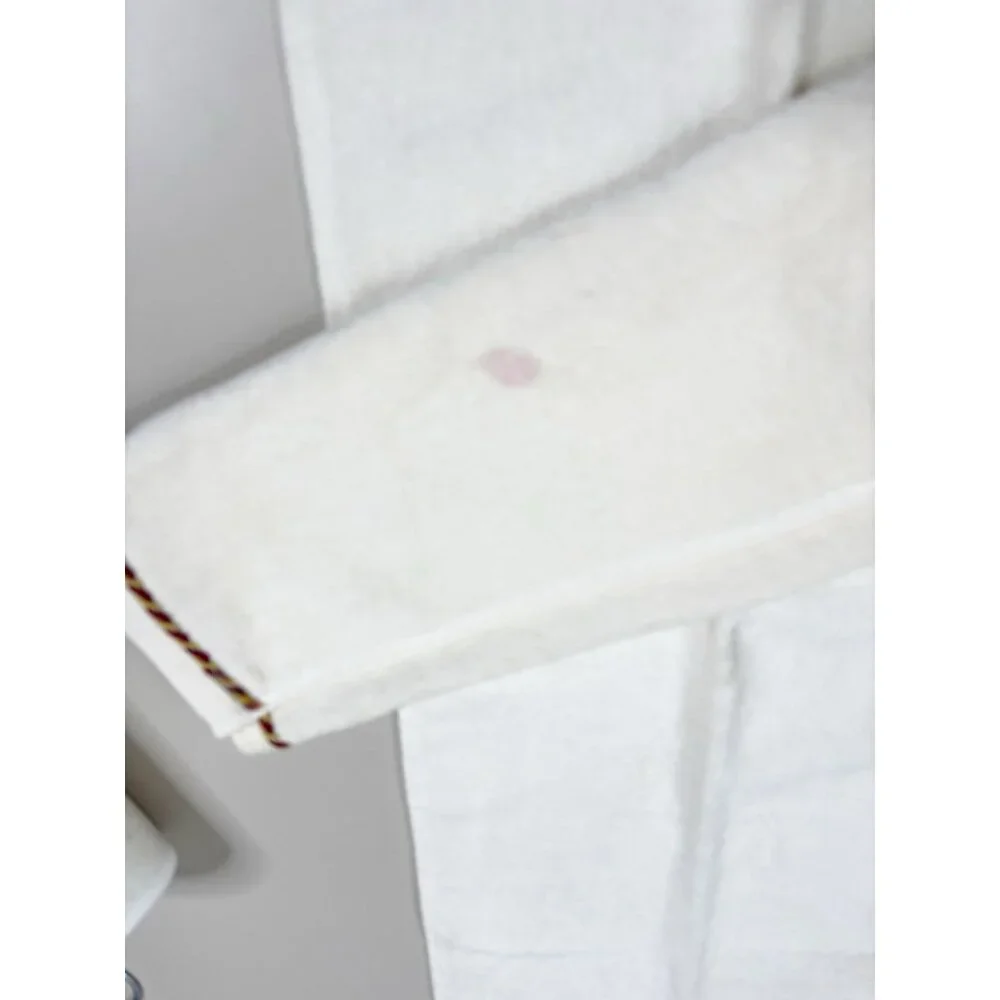 VTG St Nicholas Square 25x16 Angel Hand Towels (Set Of 2) Cream 100% Cotton GUC